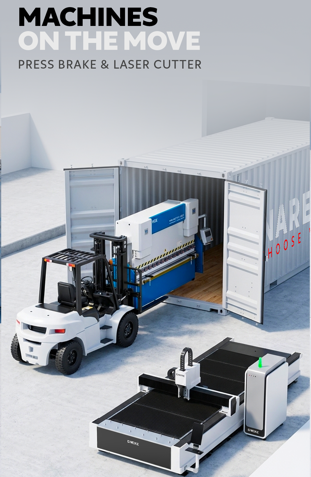 cnclaser cutting and press brake UAE