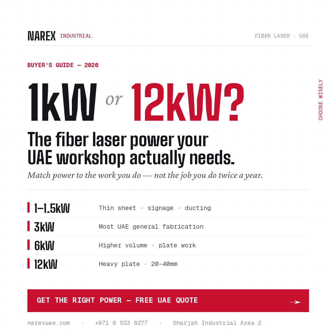 CNC FIBER LASER CUTTING MACHINE UAE